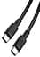Кабель XO USB NB-Q199 Type-C-Type-C 100W 5A 1.5m Black (G-000001610) - мініатюра 1