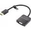 Переходник HDMI M to VGA F 0.15m black Vention (42154) - миниатюра 1