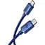 Кабель Baseus Crystal Shine Series Fast Charging Cable Type-C to Type-C 100W 1.2m CAJY000603 Blue - миниатюра 2