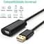 Дата кабель USB 2.0 AM to AF 20.0m Active black Ugreen (10324) - мініатюра 2