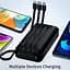 Портативний зарядний пристрій Ven-Dens 20000 мАг вбудований кабель x 4 USB C 6 виходів тип C 15W - мініатюра 5