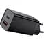Зарядний пристрій Baseus GaN2 Lite Quick Charger C+U 65W EU Black (CCGAN2L-B01) - мініатюра 1