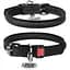 Нашийник для собак Waudog Soft, шкіряний, круглий, з QR паспортом, 45-53х1,3 см, чорний - мініатюра 2