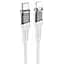 Дата кабель Hoco U111 Discovery Edition Type-C to Lightning 27W (1.2m) Grey - миниатюра 1
