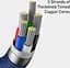 Кабель Baseus Crystal Shine Series Fast Charging Data Cable Type-C to iP 20W 1.2m CAJY000203 Blue - миниатюра 3