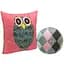 Подушка Руно Owl Grey силіконова 50х50 см рожева (306_Owl Grey) - мініатюра 2