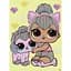 Алмазна мозаїка "L.O.L. Surprise! Kitty Queen With Kitty Kitty" Ідейка AML1206, 15x20 см - мініатюра 1