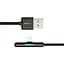 Кабель Baseus Iridescent Lamp Mobile Game Cable USB to Lightning 2.4A 1m CAL7C-A01 Black - мініатюра 3
