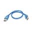 Дата кабель USB 2.0 AM/AM 0.3m blue Ritar (YT-AM/AM-0.3TBL) - мініатюра 1