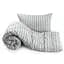 Набор одеяло и подушка силиконовый Grey Braid серый (924.52_Grey Braid) - миниатюра 1