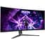 TFT 34" AOC AG346UCD, QD-OLED, UWQHD, 175Гц, 0,03мс, вигнутий, HDMIx2, DP, USB-hub, HAS, чорно-сірий - мініатюра 7