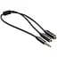 Аудио кабель-адаптер Ugreen AV141 3.5 мм Male на 2 Female Audio Cable ABC Case черный (30620) - миниатюра 1
