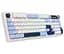 Клавіатура ігрова бездротова Ajazz AF-BGY-98 Plus White-Blue 2.4G/Bluetooth/USB - мініатюра 1