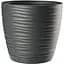 Горщик для квітів Form-Plastic Sahara mini-13 з підставкою 1 л антрацит (3010-014) - мініатюра 1