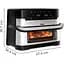 Мультипіч Tefal Dual Easy Fry Flex 2700Вт, чаша 5.5+3.5 л - мініатюра 5