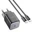 Адаптер сетевой HOCO Type-C to Type-C cable Vista 1-й порт charger N43 |Type-C, QC/PD, 30W/3A| - миниатюра 2
