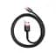 Кабель Baseus cafule Cable USB для Type-C 1m Red Black(CATKLF-B91) - мініатюра 3