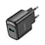Сетевое зарядное устройство для ноутбука Hoco C140A Smart single port QC3.0 charger(EU) Черный - миниатюра 1