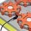 Комплект профессиональных фонарей Mactronic X-Flare Magnetic Red Blue Amber Recharg 30 Lm 12 V 220 V (PSD0112) - миниатюра 9