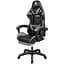 Кресло геймерское Kruger & Matz GX-150 с подставкой для ног Black/Grey - миниатюра 1