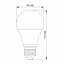 LED лампа VIDEX A60e 10W E27 3000K - мініатюра 3