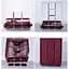 Складана тканинна шафа, шафа для одягу Storage Wardrobe 88130 на 3 секції Коричнева - мініатюра 6