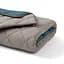 Покрывало стеганое двустороннее Cosas OCEAN SAND на кровать и диван 150х220 см кофе (Blanket_68Sky_84Quartz_kt_15Espresso_150x220) - миниатюра 6