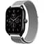 Ремінець 20 мм міланська петля BeWatch для Amazfit GTS 4/Mini Срібний (1010205.5U) - мініатюра 1