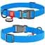 Нашийник для собак Waudog Waterproof, коллартекс, водостійкий, з QR паспортом, пластикова пряжка-фастекс, 23-35х1,5 см, блакитний - мініатюра 3