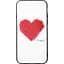 Чехол-накладка Toto Glass Fashionable Case Apple iPhone 6/6S Red Heart on White - миниатюра 1