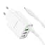 Зарядное устройство блок на 4 порта Borofone BA79A 3*USB-A + 1*USB-C белое - миниатюра 5