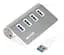 Хаб USB HU3A-4P-01 Silver Maxxter teh0023481 - миниатюра 1
