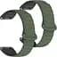 Ремінець DK CDK для Garmin Tactix Charlie 26mm Silicone Shaped Magnetic Band 2 шт. (019625) (green / black) - мініатюра 1