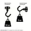 Набір магнітних гачків Semi Magnetic hooks Strong, 6 шт - Black - мініатюра 3