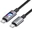 Дата кабель Hoco U144 New Type-C to Type-C 60W (1.2m) Black - миниатюра 2