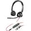 Гарнітура Poly BlackWire C3325 USB-C HS Stereo +3.5mm Plug +USB-C/A Adapter - мініатюра 1