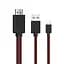Конвертер Lighting (тато) на HDMI (тато) 1,8 м, Black/Red, MHL 4K/2K - мініатюра 1