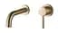 Змішувач для раковини VBI Milano brushed gold прихованого монтажу VBI-050102BG, Золотий - мініатюра 1