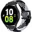 Нейлоновий ремінець Universal 20 mm Elastic Adjustment Samsung/Amazfit/Huawei Black/White - мініатюра 1
