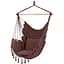 Підвісне крісло гамак бразильський Kinderkraft Boho 100 см + 2 подушки Burgundy - мініатюра 1