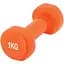 Гантель вінілова Power Play 4125 Achilles 1 кг, Orange - мініатюра 1