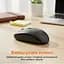 Мишка Meetion BTM100 Wireless/Bluetooth/USB Black (MT-BTM100-A) - мініатюра 3