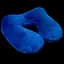 Надувная подушка-подголовник Pillow для путешествий велюровая - Dark Blue - миниатюра 1