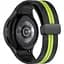 Ремінець для Samsung Galaxy Watch 5 40mm - чорно-зелений ширина кріплення 20мм силікон Watchbands Cls-line-black (W35-7WB66352299) - мініатюра 1