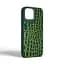 Кожаный чехол для Apple iPhone 14, Harder Crocosaur, зеленый, термополіуретан ТПУ + экокожа с текстурой крокодила, панель, защита корпуса, противоударный, микрофибра, рамка вокру камеры, защита всего корпуса, (ARM76714) - миниатюра 2