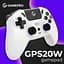 Геймпад GamePro із зарядною станцією 2.4G/BT 5.1/USB (Switch/PC/PS/iOS/Android) RGB White (GPS20W) - мініатюра 4