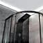 Душова кабіна Dusel EF-182B Black Matt 100x100, Чорний матовий, Універсальна, прозрачний, Чорний матовий, 100x100 - мініатюра 5