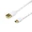 Кабель Atcom USB 2.0 AM/miniUSB, 0.8м, білий (17295) - мініатюра 1
