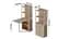 Стіл книжка з етажеркою Практик 2 Ferrum-decor 1555x640x990 Білий метал ДСП Дуб Сан-Марино 16 мм (FRD-104633) - мініатюра 4
