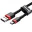 Кабель Baseus Cafule Cable USB to MicroUSB 2.4A 1m CAMKLF-B91 Black-Red - миниатюра 5